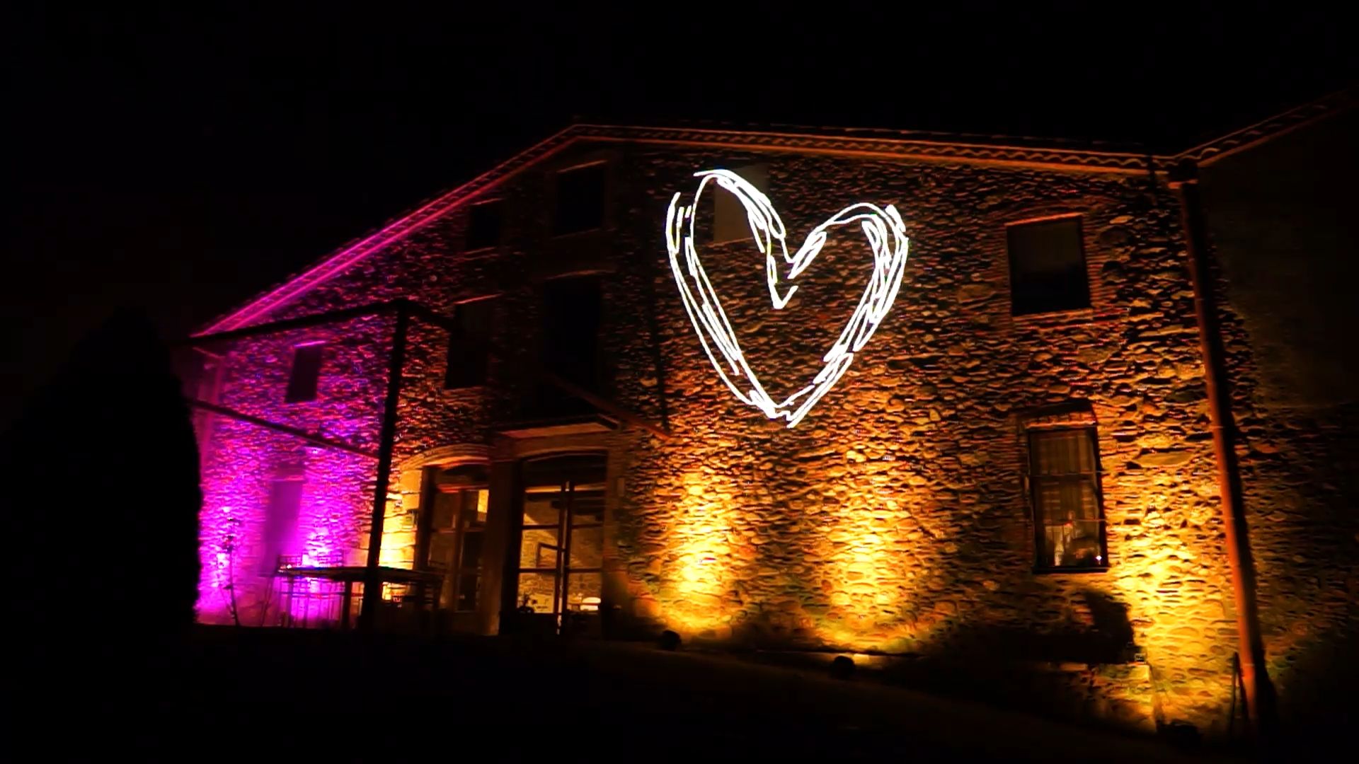 wedding lighting and laser