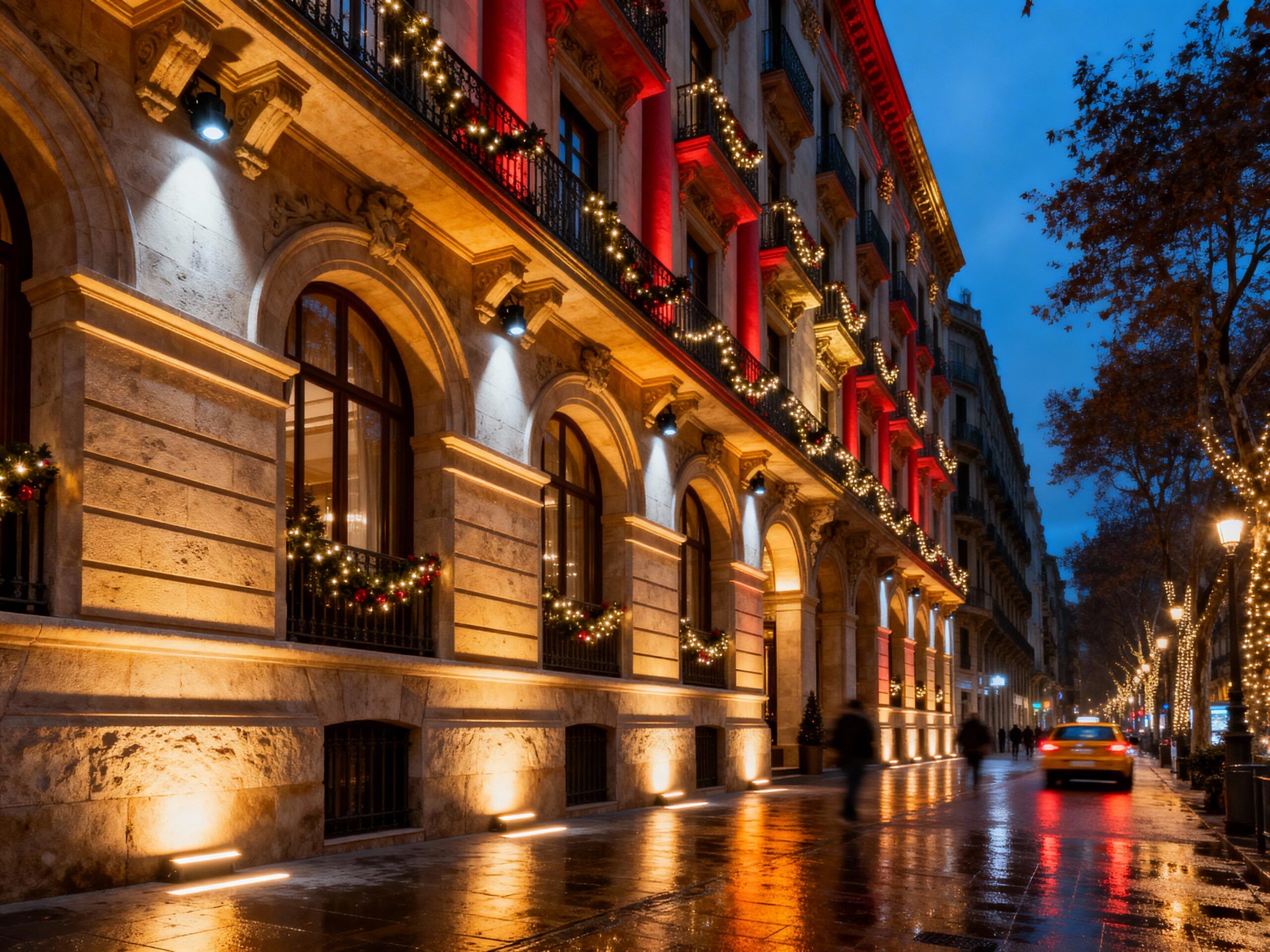Christmas façade