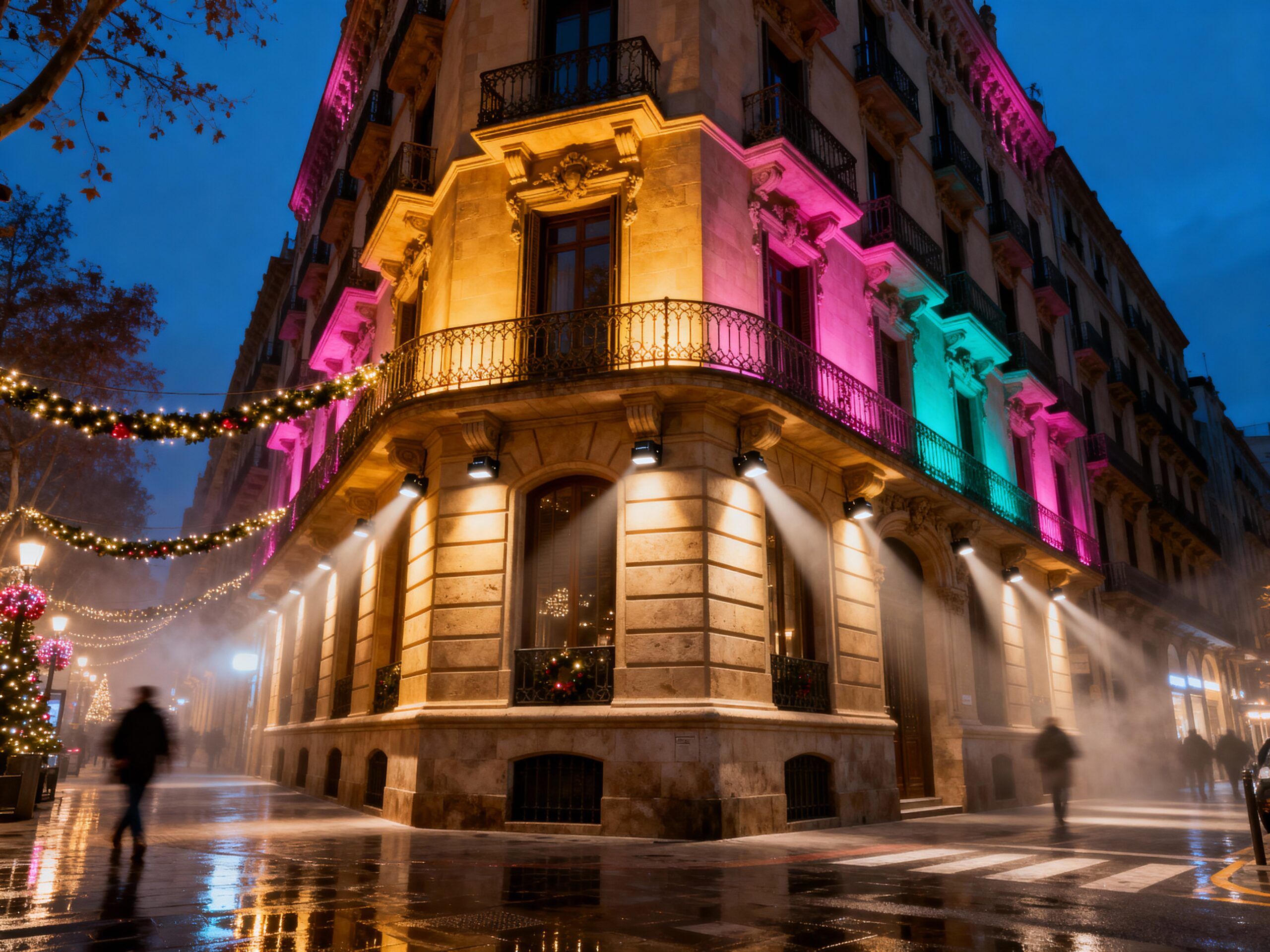 Christmas façade